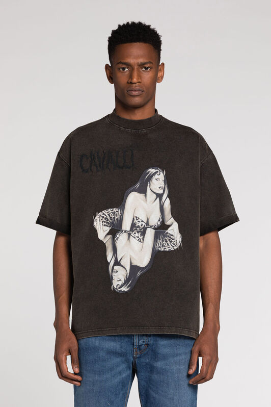 RC Graphic-Print T-shirt Black RRT62K-JD555