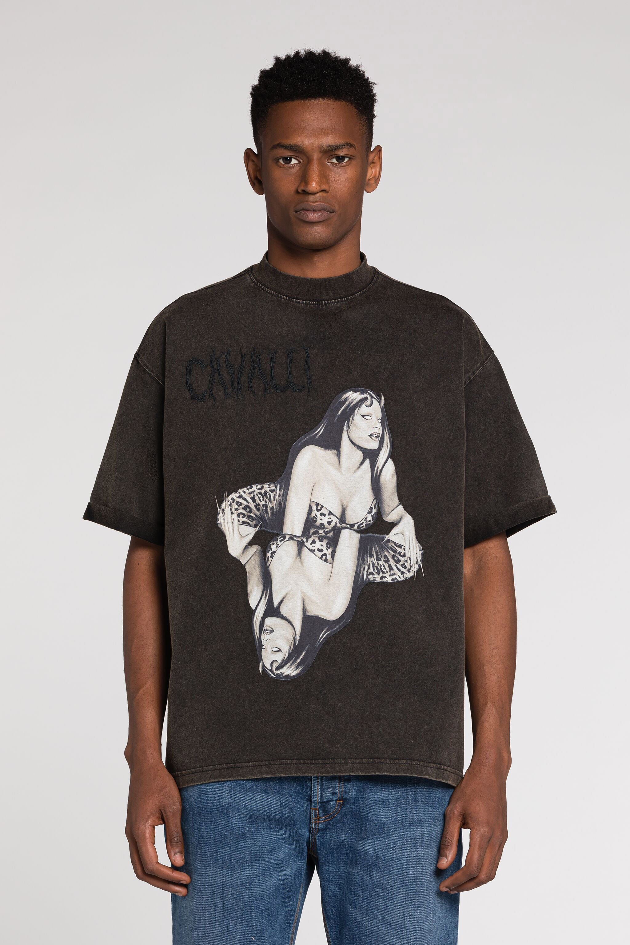RC Graphic-Print T-shirt Black RRT62K-JD555