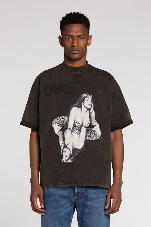 RC Graphic-Print T-shirt RC Graphic-Print T-shirt Black RRT62K-JD555