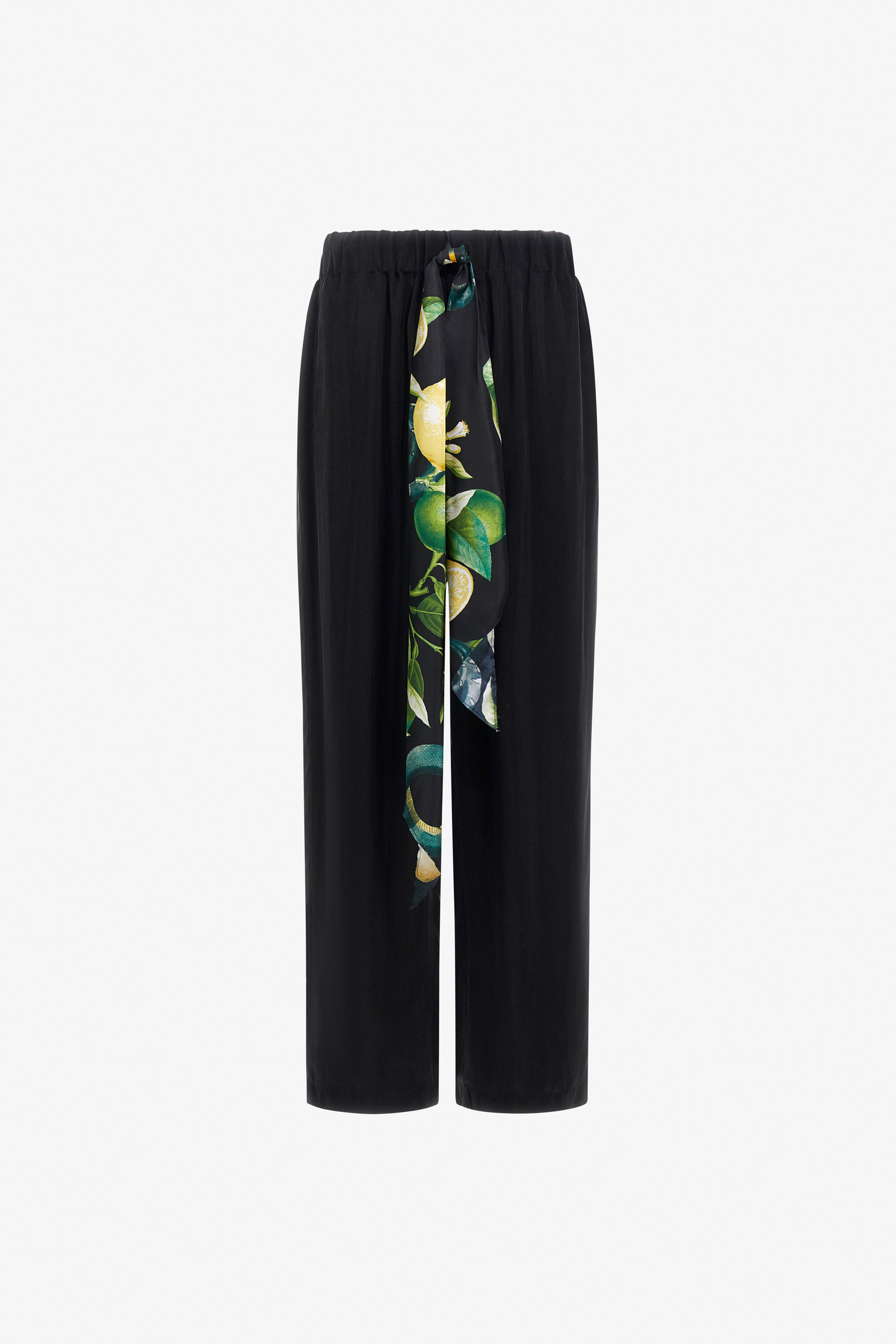 RC Trousers with Lemon print details Black SRT255-FLJ03