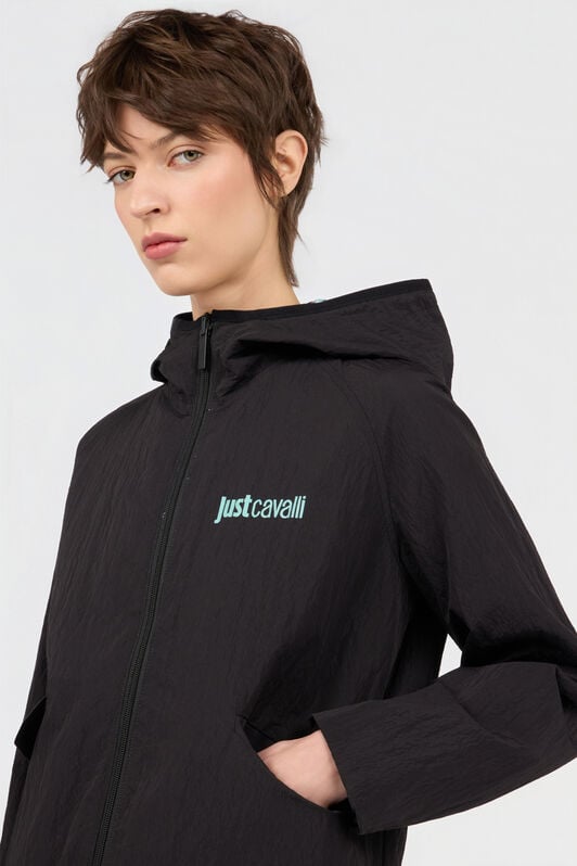 JC Giacca In Nylon con Stampa Tropical Garden 217 AZZURRO + 582 AR WFT348-WF746