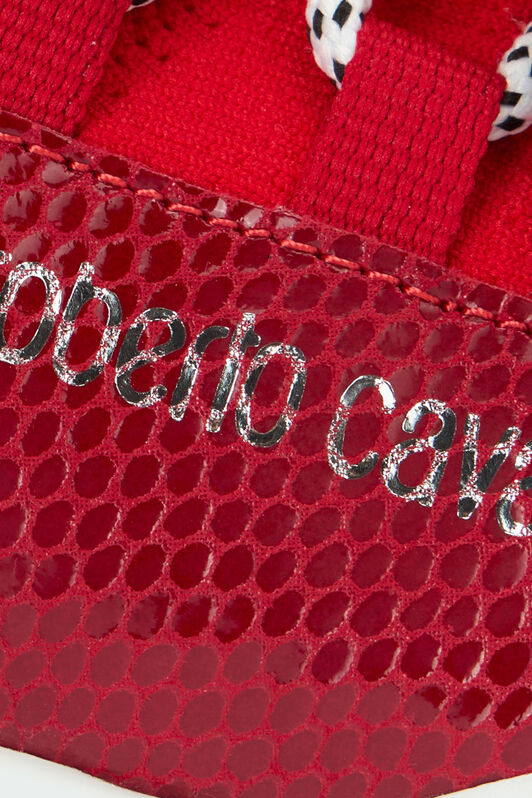 RC Sneakers with snake-effect inserts Red POS01B-PZO06