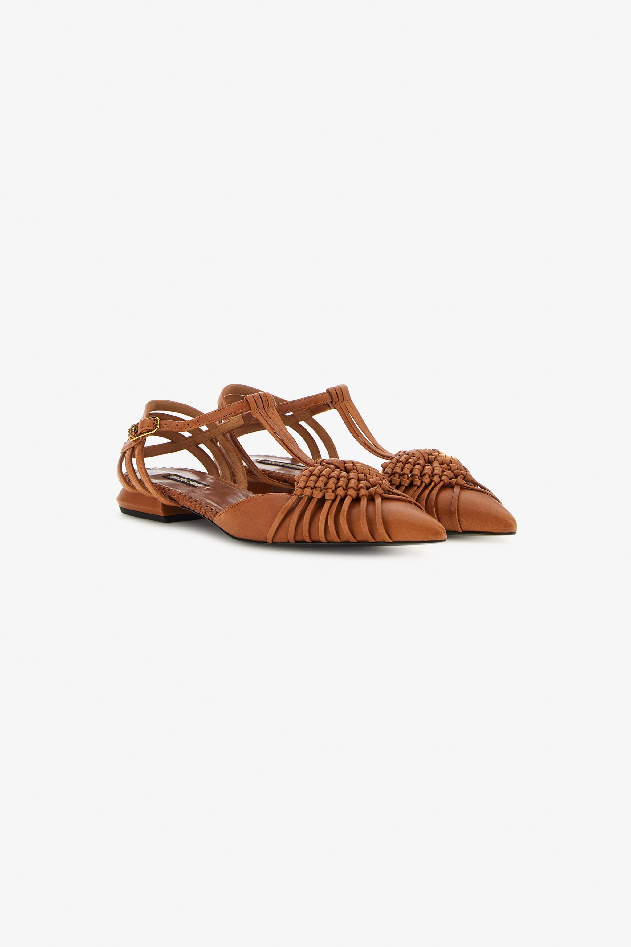 RC Ballerine con intreccio Marrone SWS101-PZ899