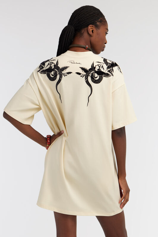 RC Snake print t-shirt dress Marfil SKT12B-JD062