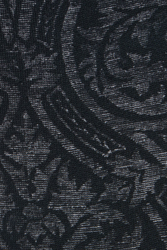 JU Black Track Pants with Floral Print BLACK VJT20F-5OP29
