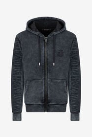 RC Black Washed Hoodie With Monogram RC BLACK SOT66A-CF008