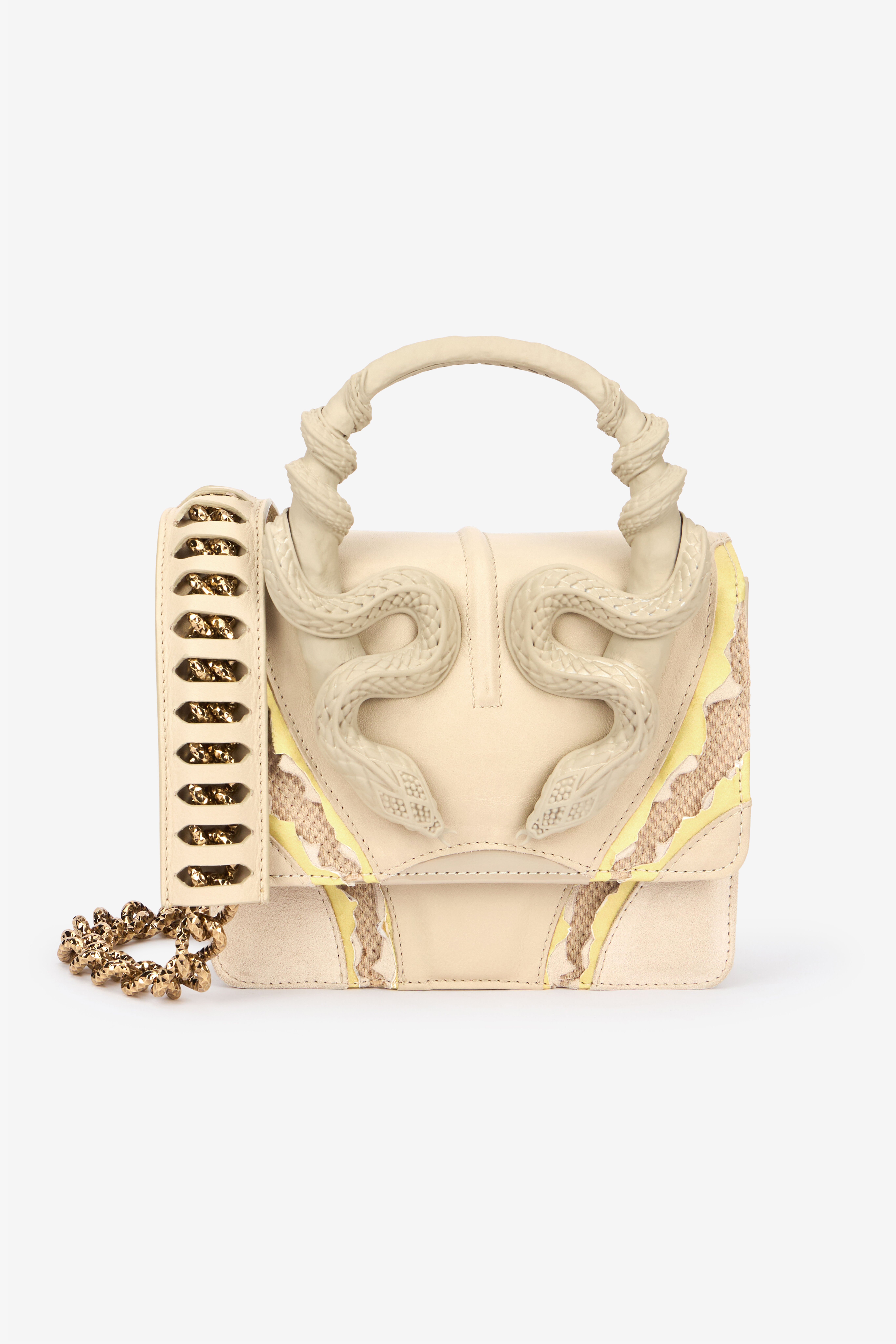 RC Borsa Avorio Piccola Con Serpenti Avorio VWB003-PZS67