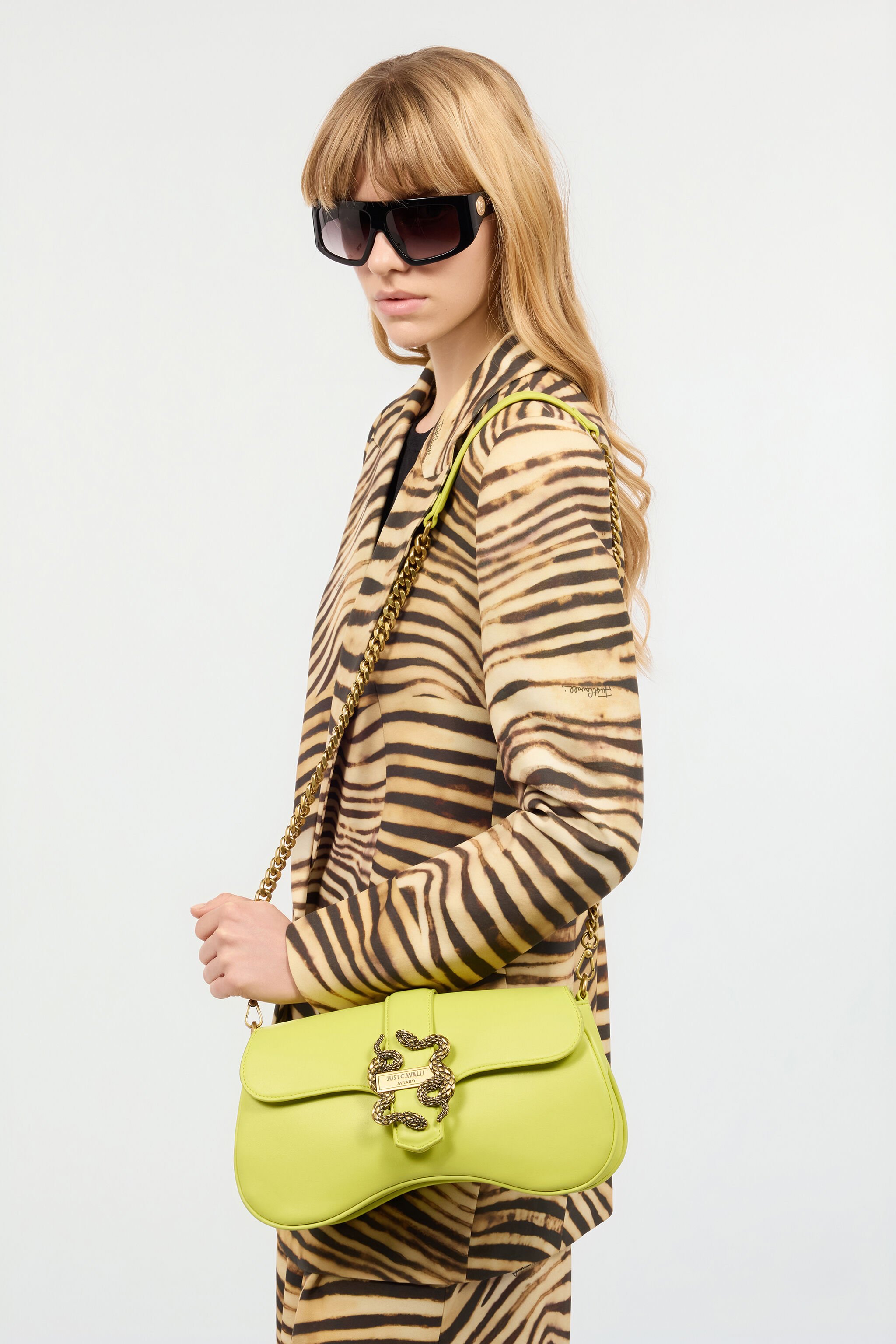 JC Sac Avec Mirror Snake Vert clair UFB027-UF396