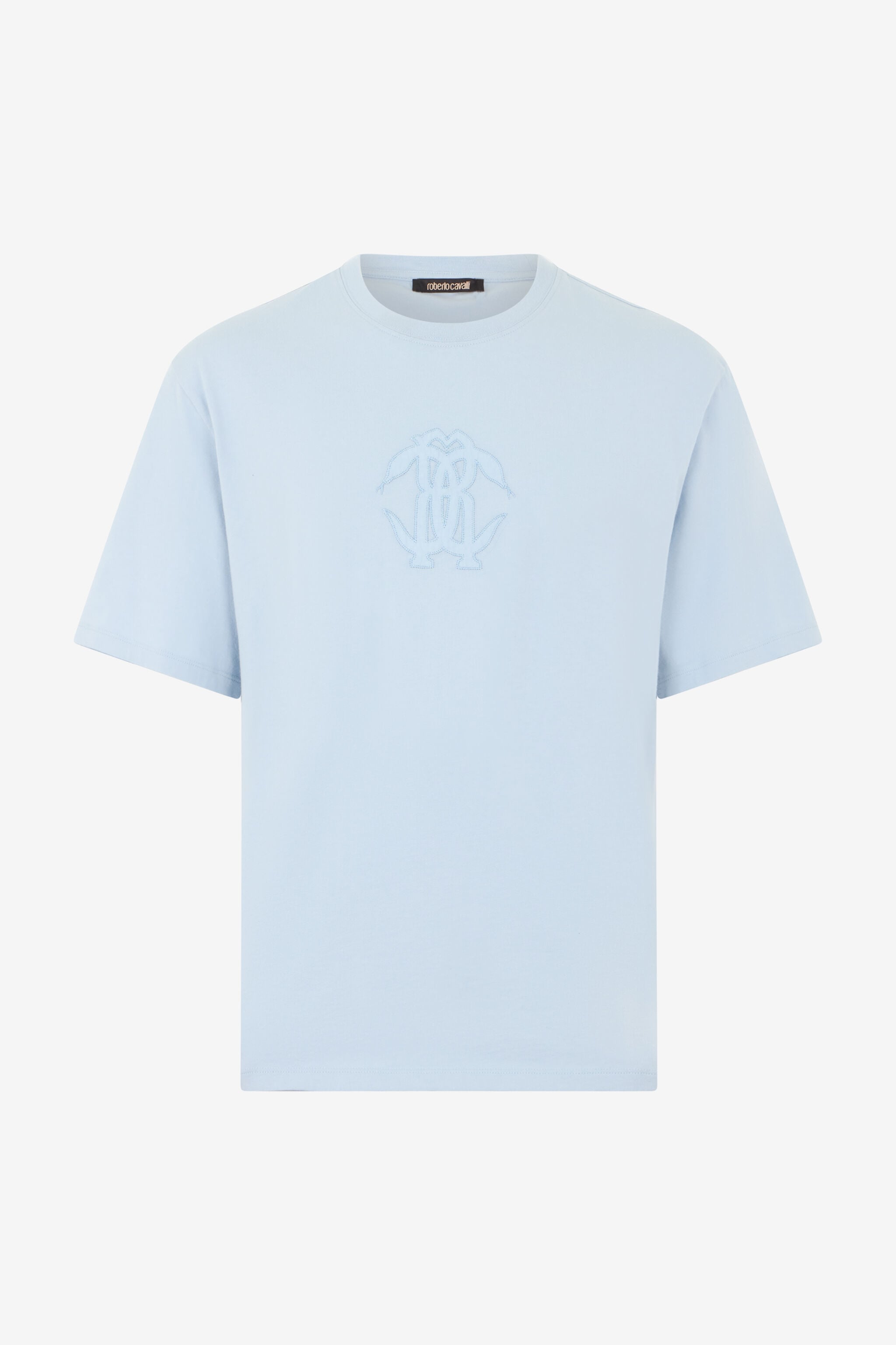 RC Light Blue T-shirt with Embroidered Logo BLUE SKY SOT60D-JD001