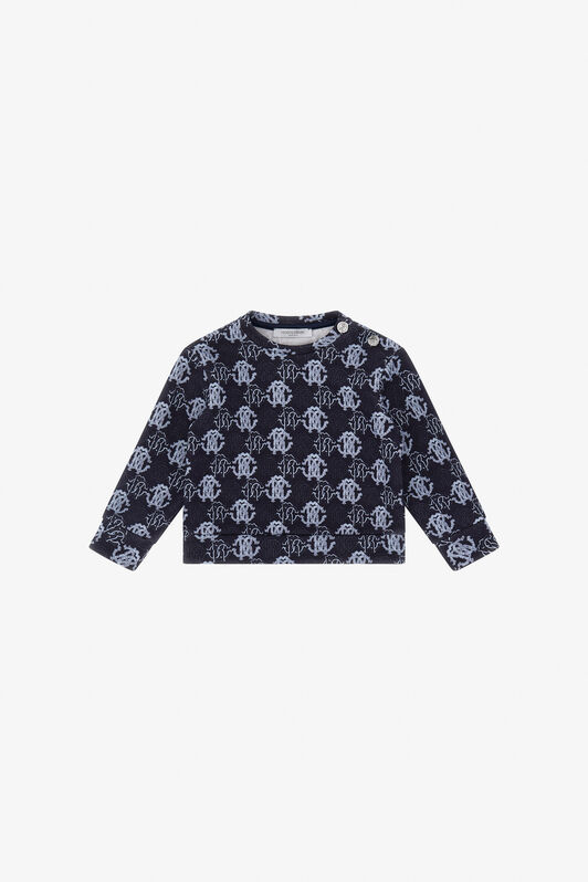 JU Sweat-shirt avec Logo RC Bleu TJT670-5OM03