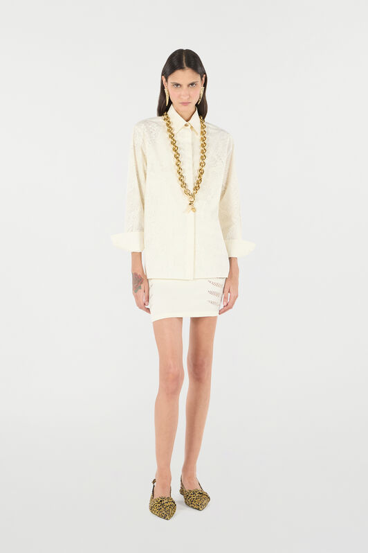 RC Chemise À Imprimé Python Ivoire UKT704-WNN53
