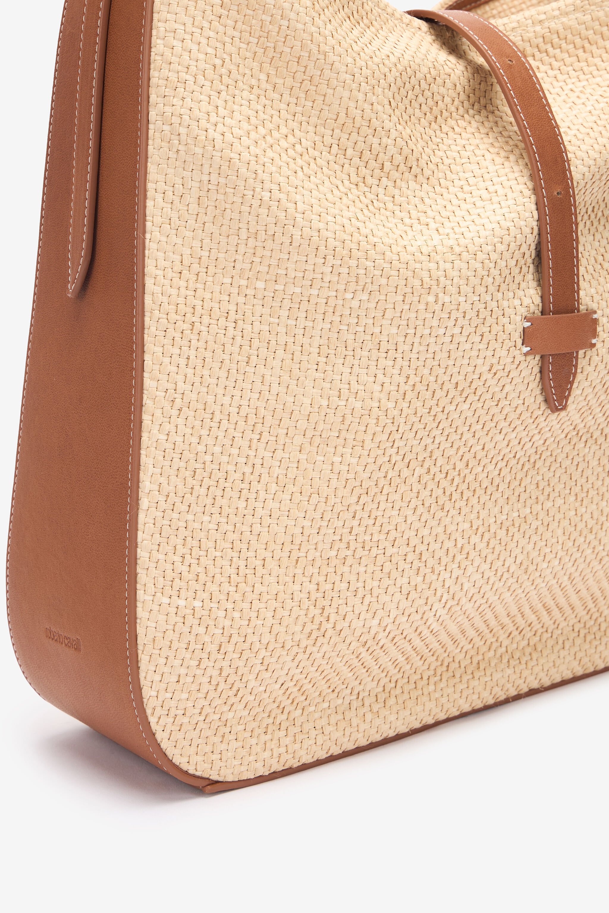 RC Grand Sac D’Épaule Effet Raphia Marron clair UWB006-PZI06