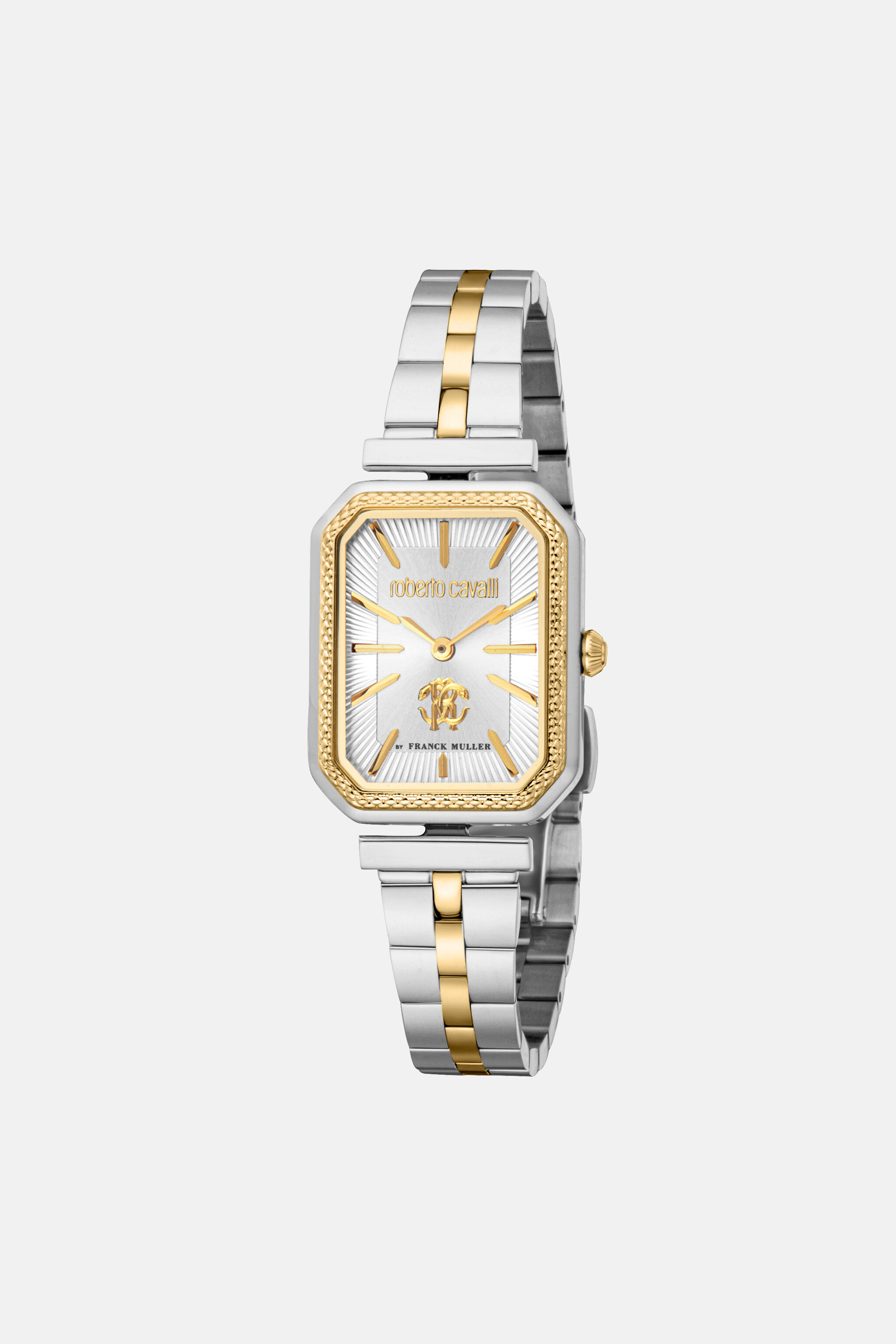 Roberto Cavalli by Franck Muller Logo watch in SILVER GOLD for