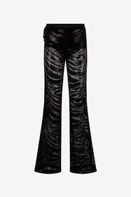 ${brand} Zebra Patterned and Sequin Flared Pants ${colorDescription} ${masterID}