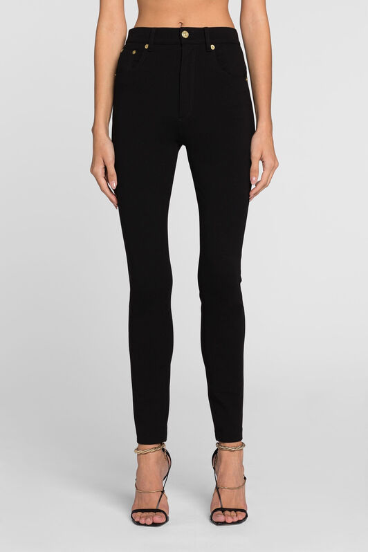 RC High-rise skinny trousers Black QKT208-JH019
