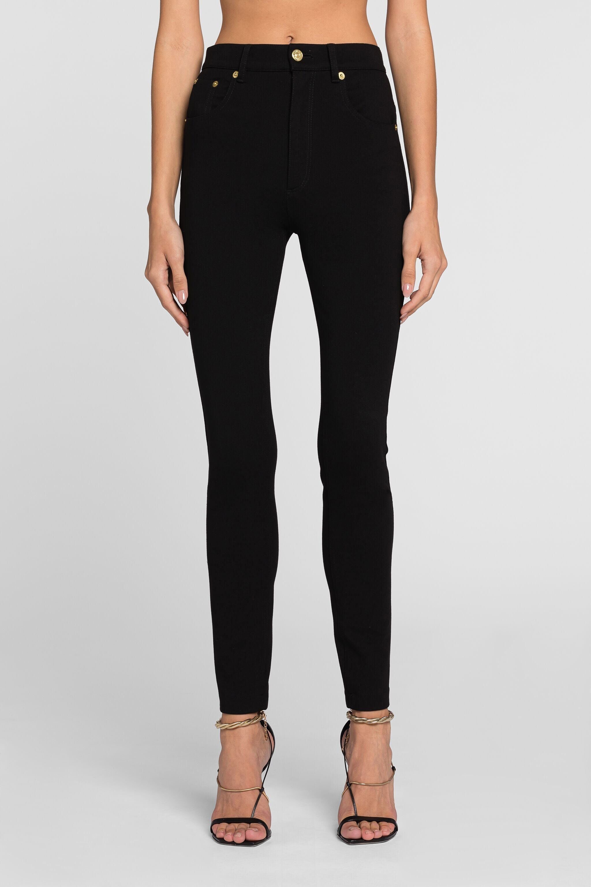 RC High-rise skinny trousers Black QKT208-JH019