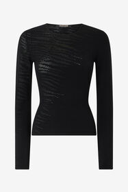 ${brand} Sweater With Openwork Tiger Skin Pattern ${colorDescription} ${masterID}