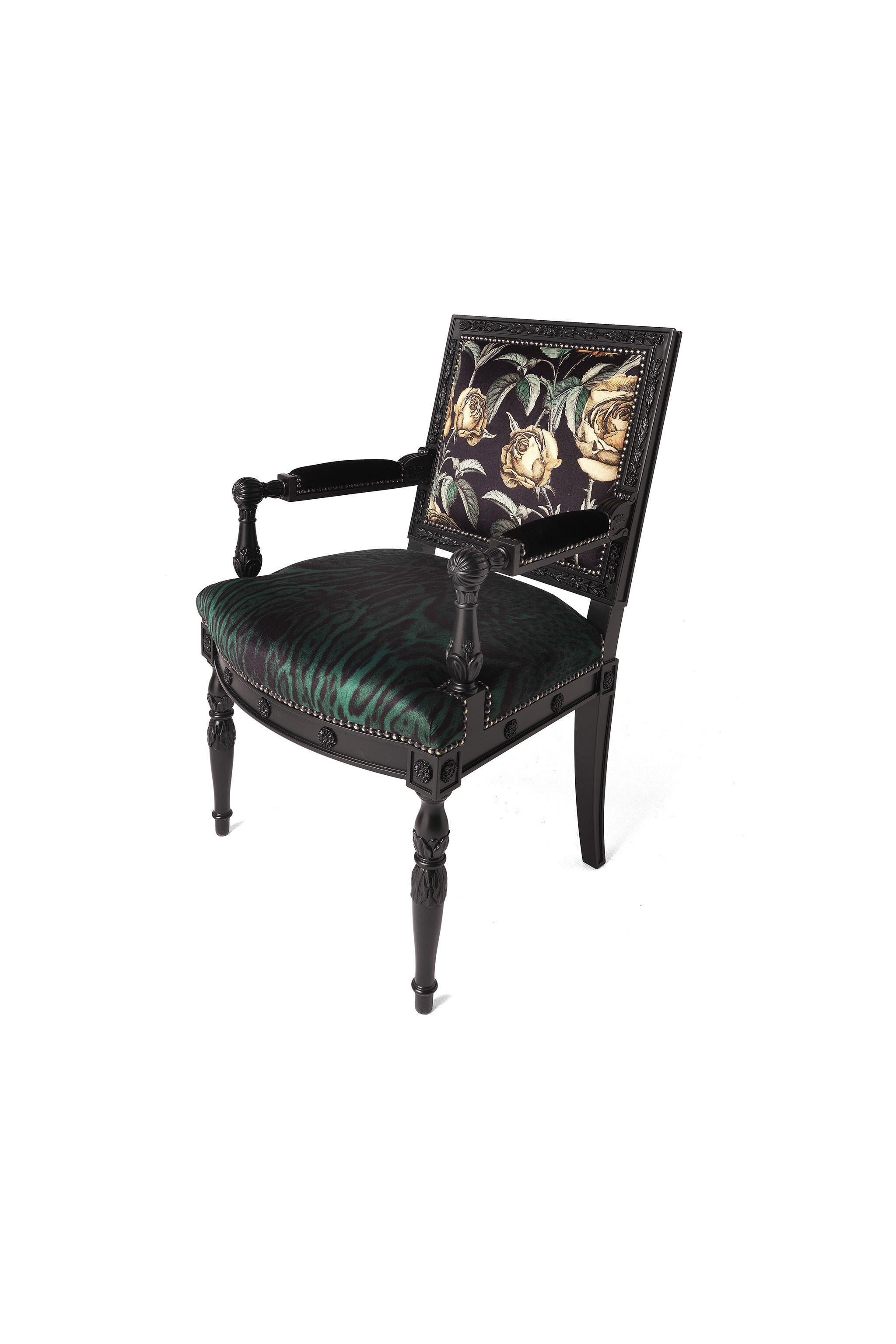 HO Patchwork-Print Armchair Dark green P9L906-L9###