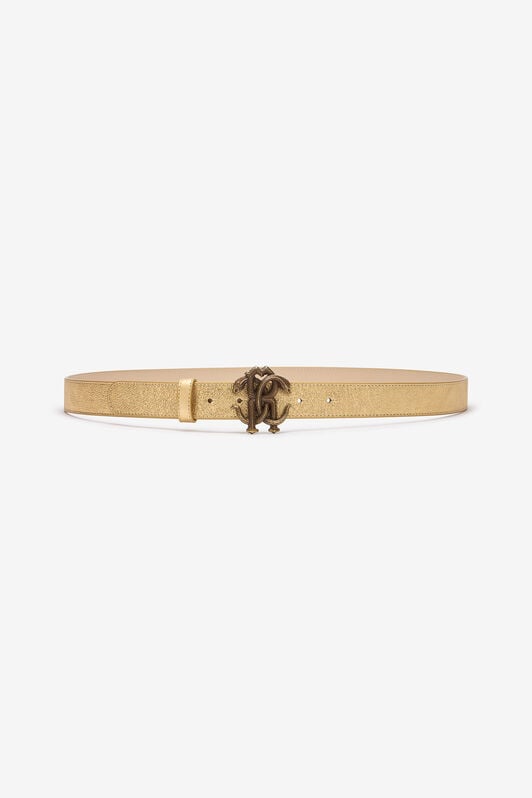 RC Leather belt with Logo Schwarz NOC00B-PZ297