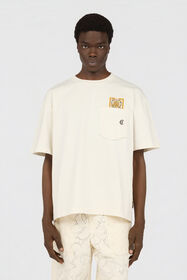 JC Ivory T-Shirt With Embroidered Persian Tarot Detail OFF WHITE WFT093-WF123