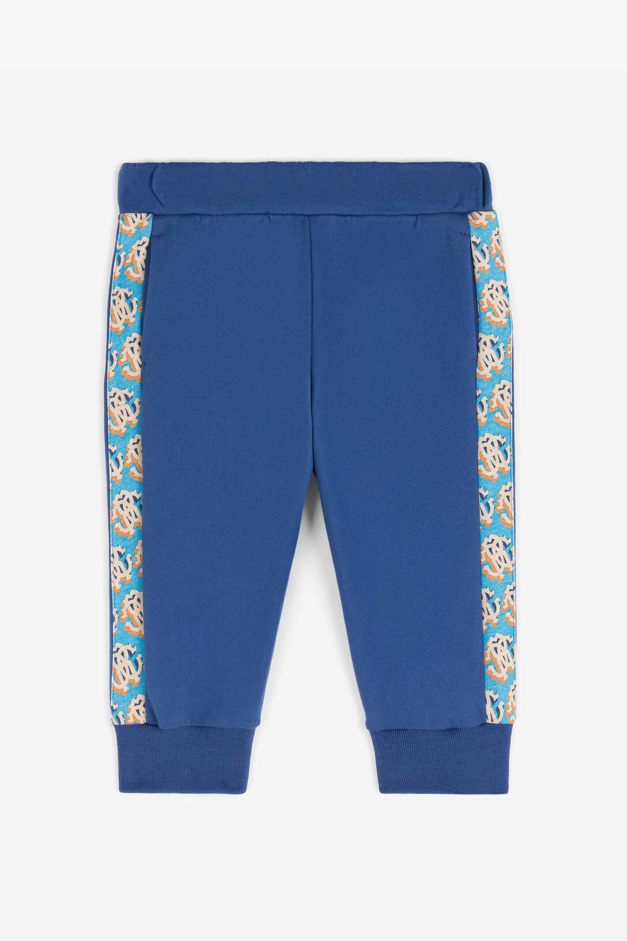 JU RC Monogram Cotton Sweatpants Blue RJT20H-CF050
