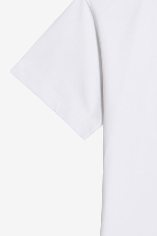 JU Weißes Baumwoll-T-Shirt Mit Logo-Print JU Weißes Baumwoll-T-Shirt Mit Logo-Print OPTICAL WHITE WJT61C-JD001