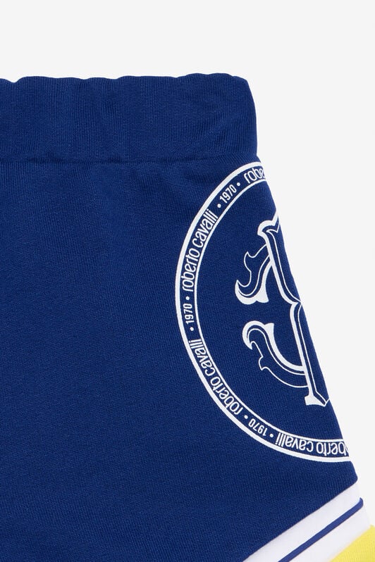 JU Color-Block-Shorts Mit Monogram RC BLUE/YELLOW TJT244-CF050