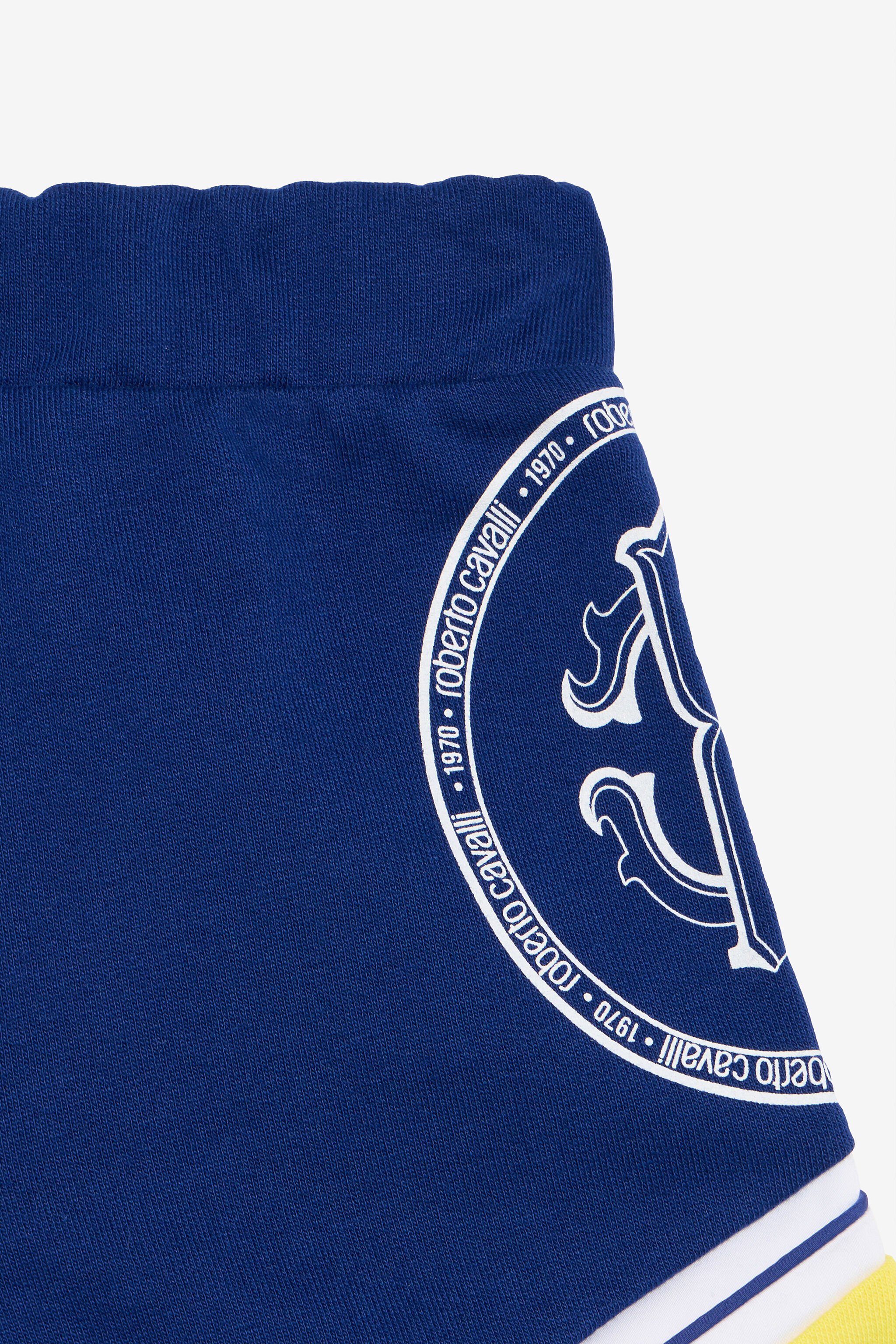 JU Color-Block-Shorts Mit Monogram RC BLUE/YELLOW TJT244-CF050