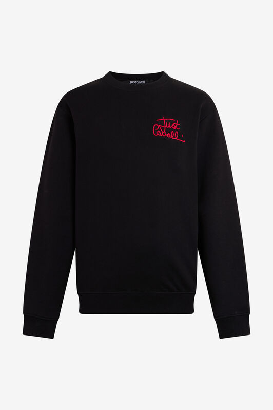 JC Sweatshirt mit gesticktem Logo BLACK VFT097-VF141