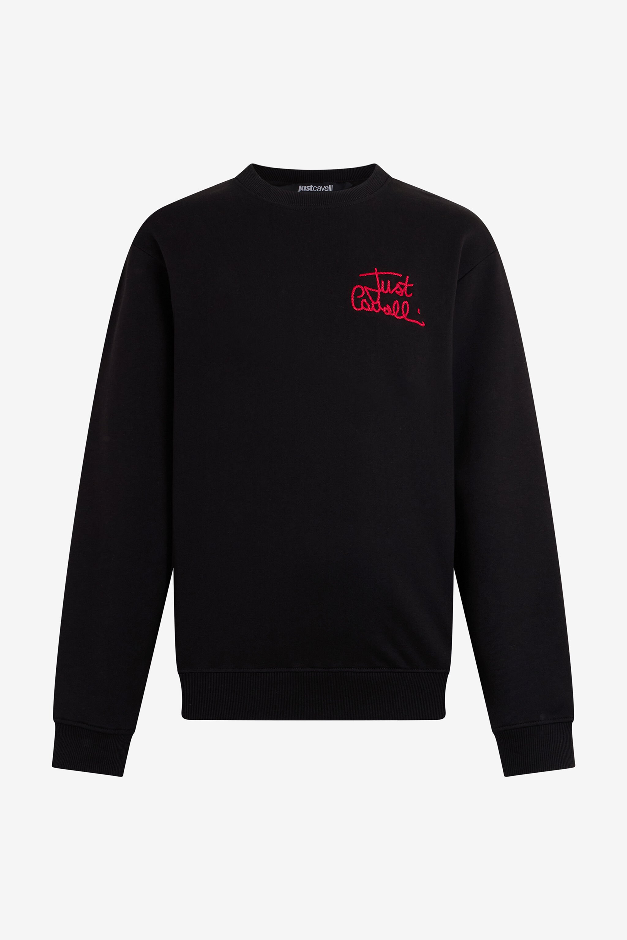 JC Sweatshirt mit gesticktem Logo BLACK VFT097-VF141