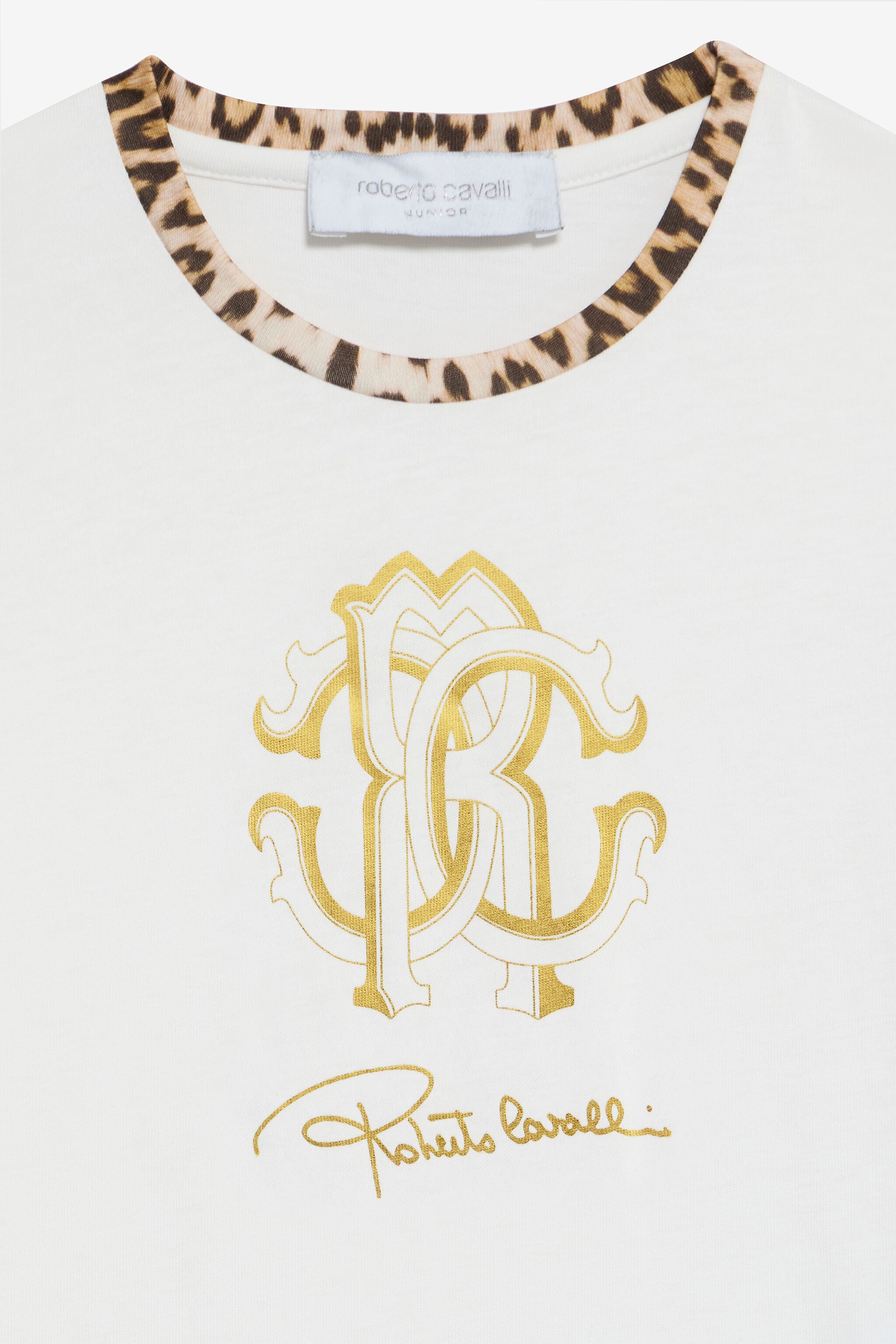JU Milk White T-Shirt with RC Monogram MILKY WHITE VJT62H-JD001