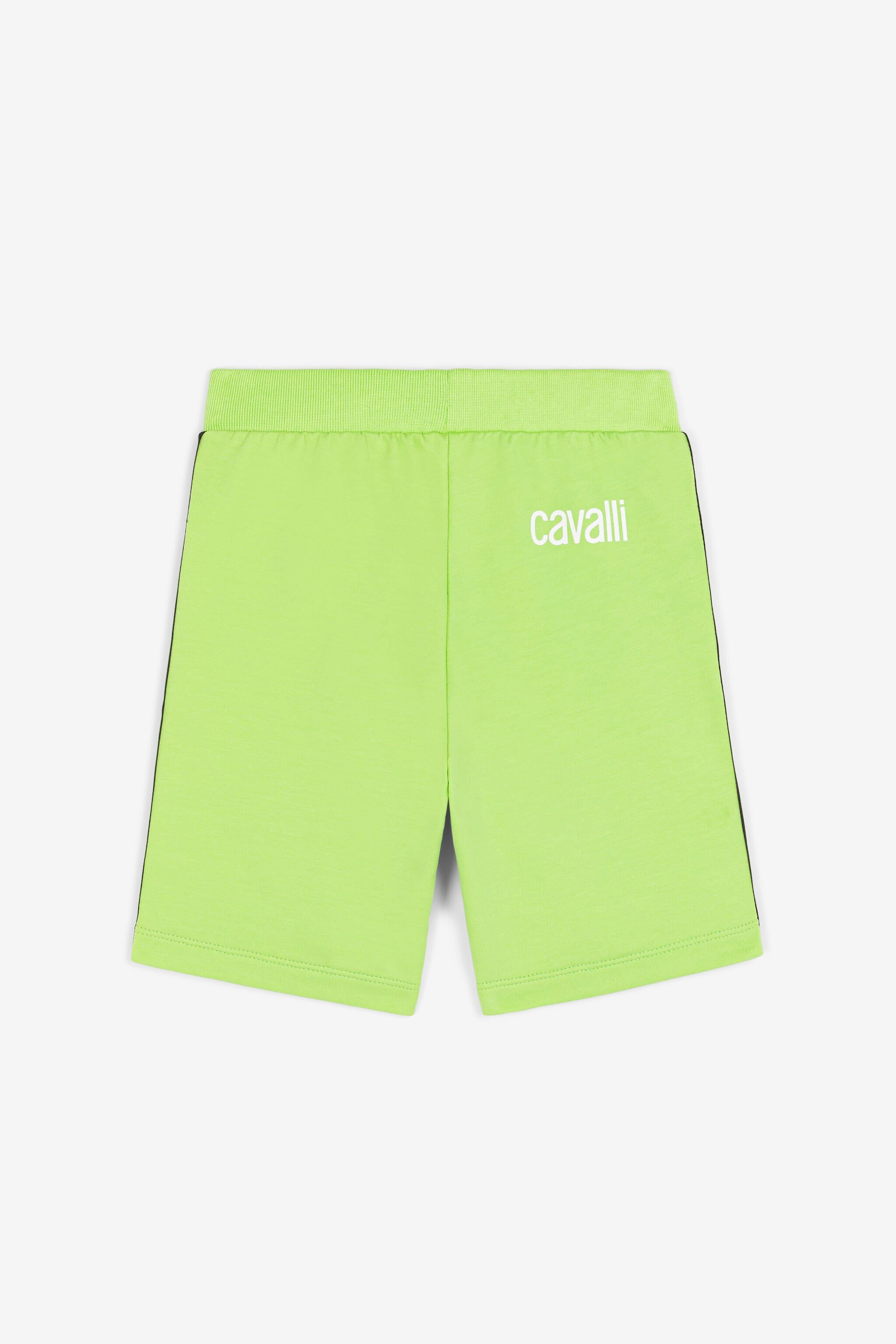 JU Logo-print shorts Light green OJT282-ISA2J