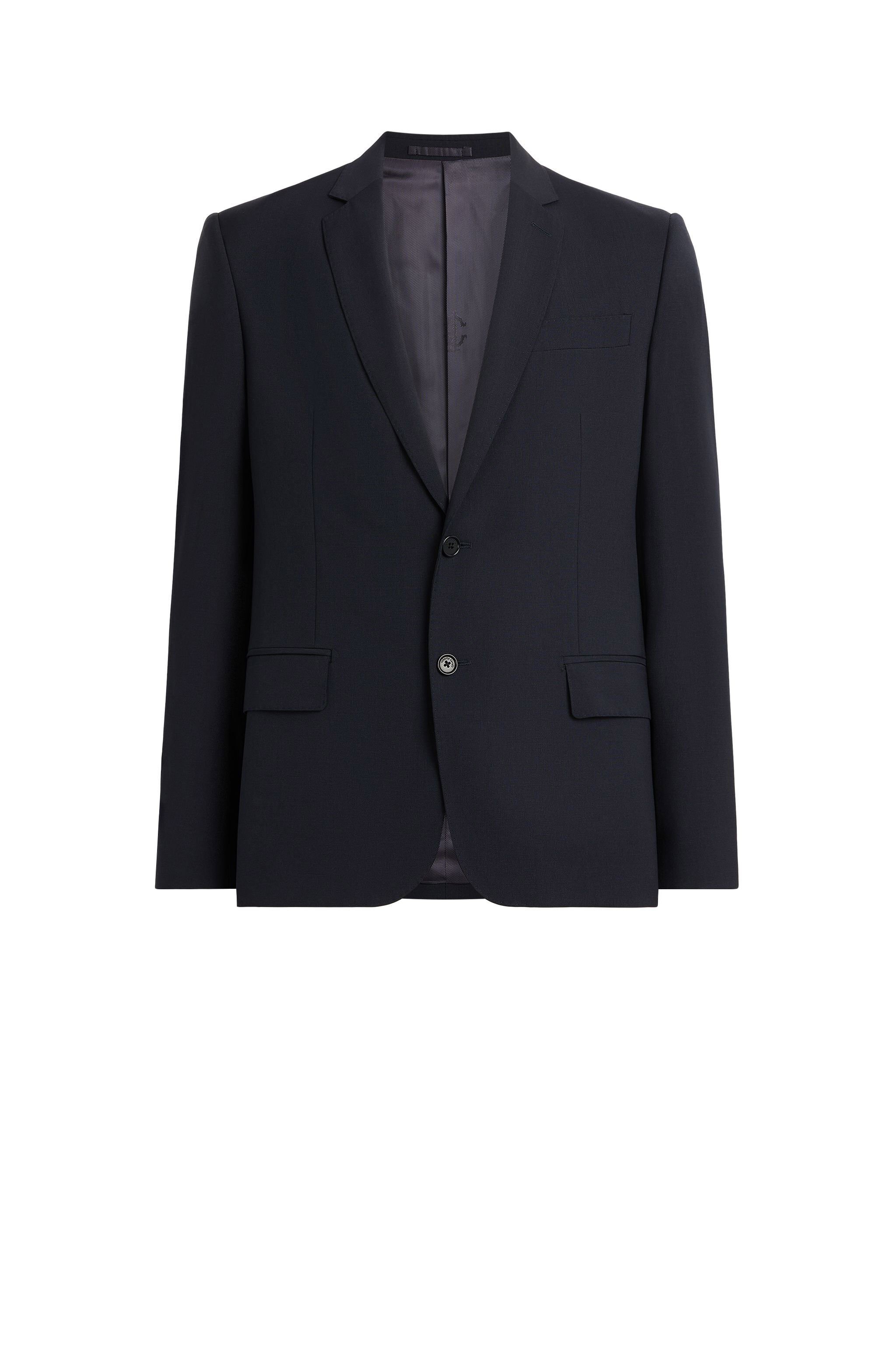 RC Virgin Wool Single-Breasted Blazer Dunkelblau FST402-GA065