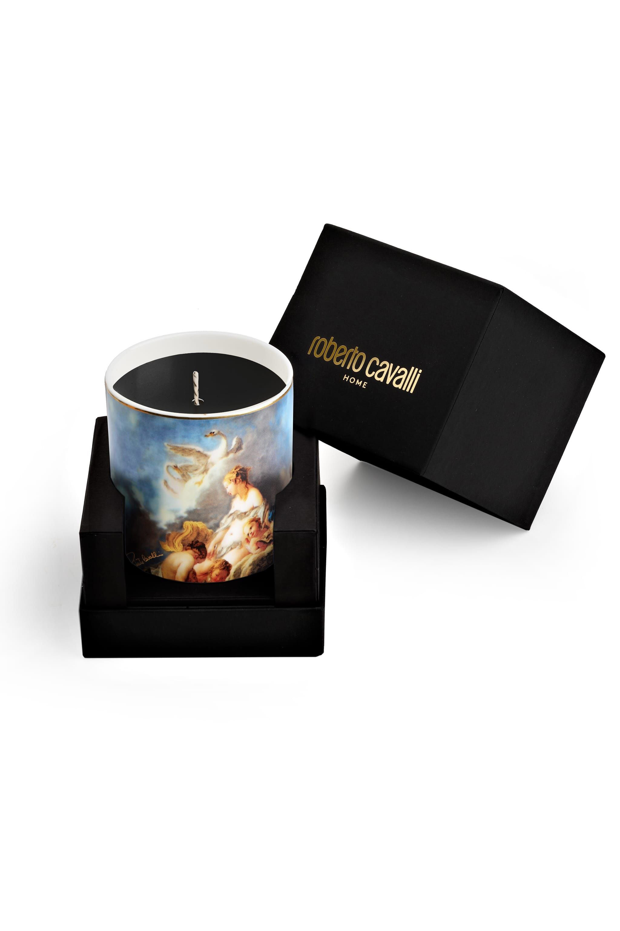HO Becher aus feinem Knochenporzellan mit Wild Leda-Aufdruck. VARIANTE UNICA QALA05-IA005
