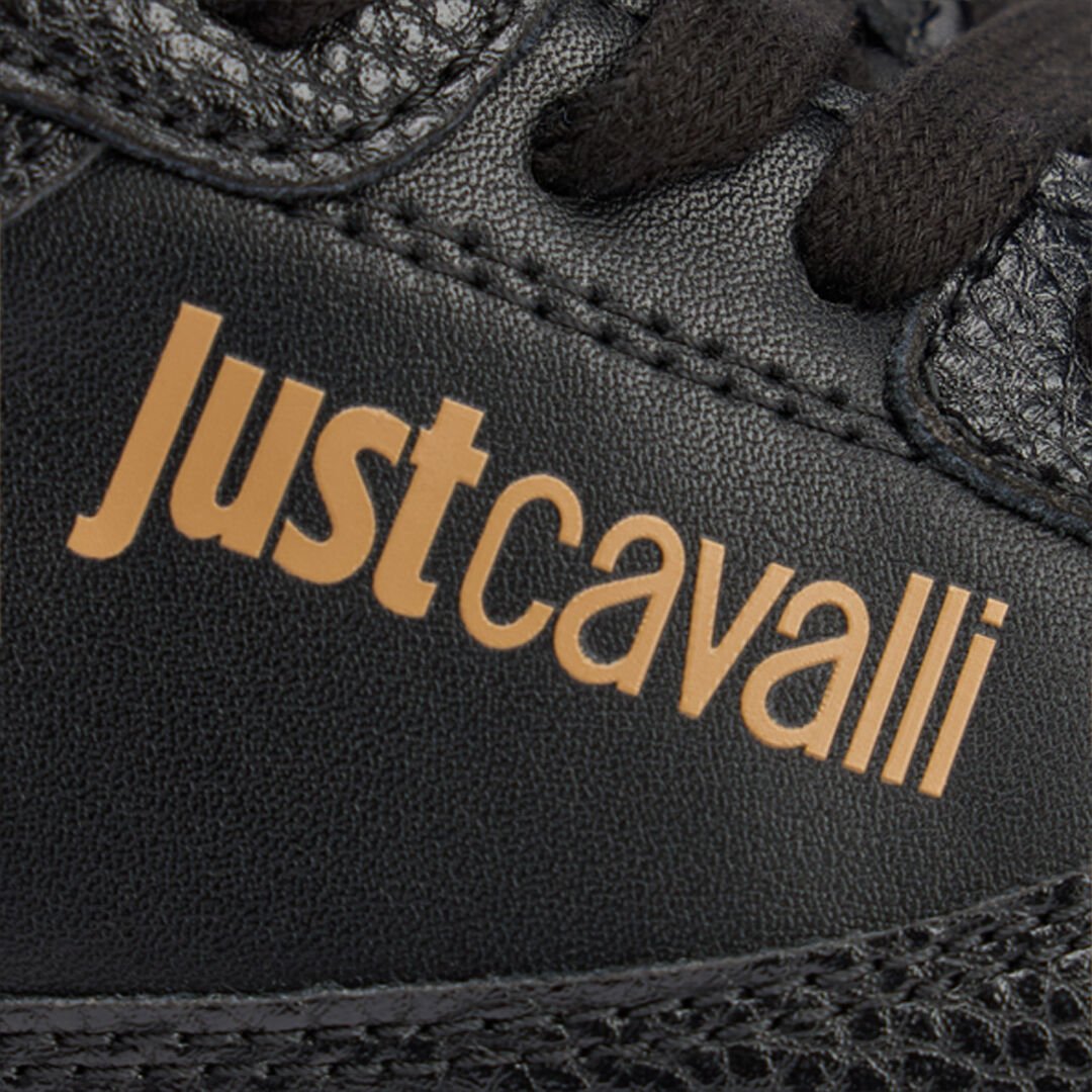 JC Black Sneakers with Inserts and Logo JC Black Sneakers with Inserts and Logo BLACK VFS068-VF526