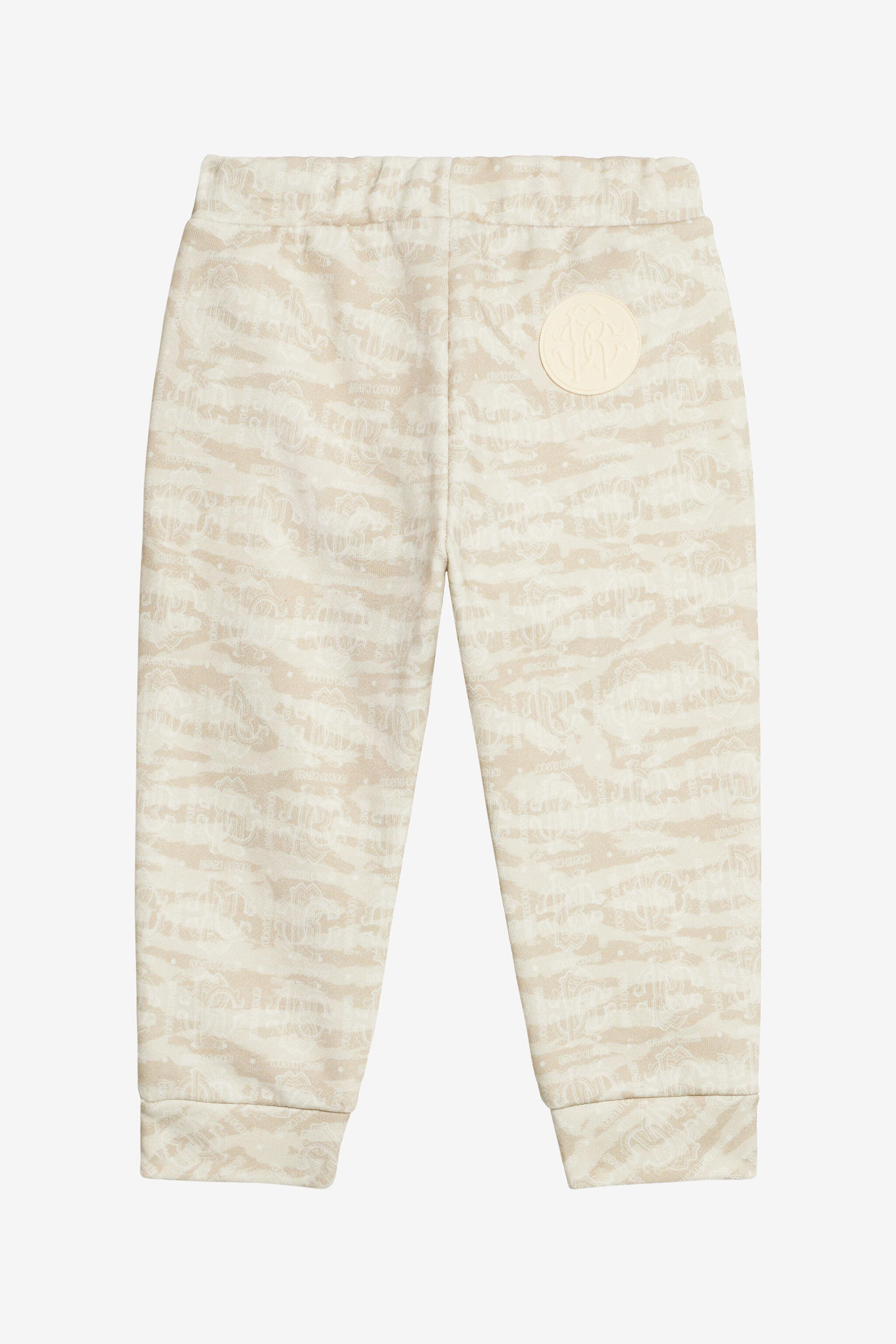 JU Hose Mit Print Tiger Skin Und Monogramm RC Elfenbein UJT221-5OO44
