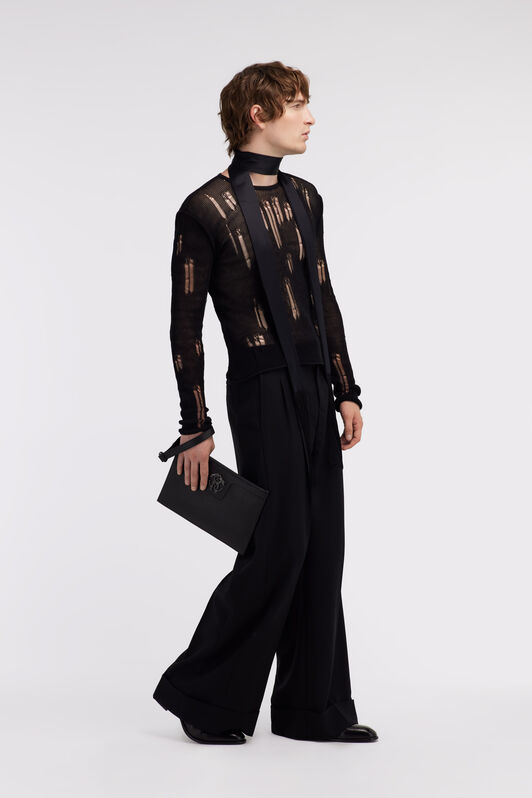 RC Knitwear with long sleeve Negro SRM611-MA016