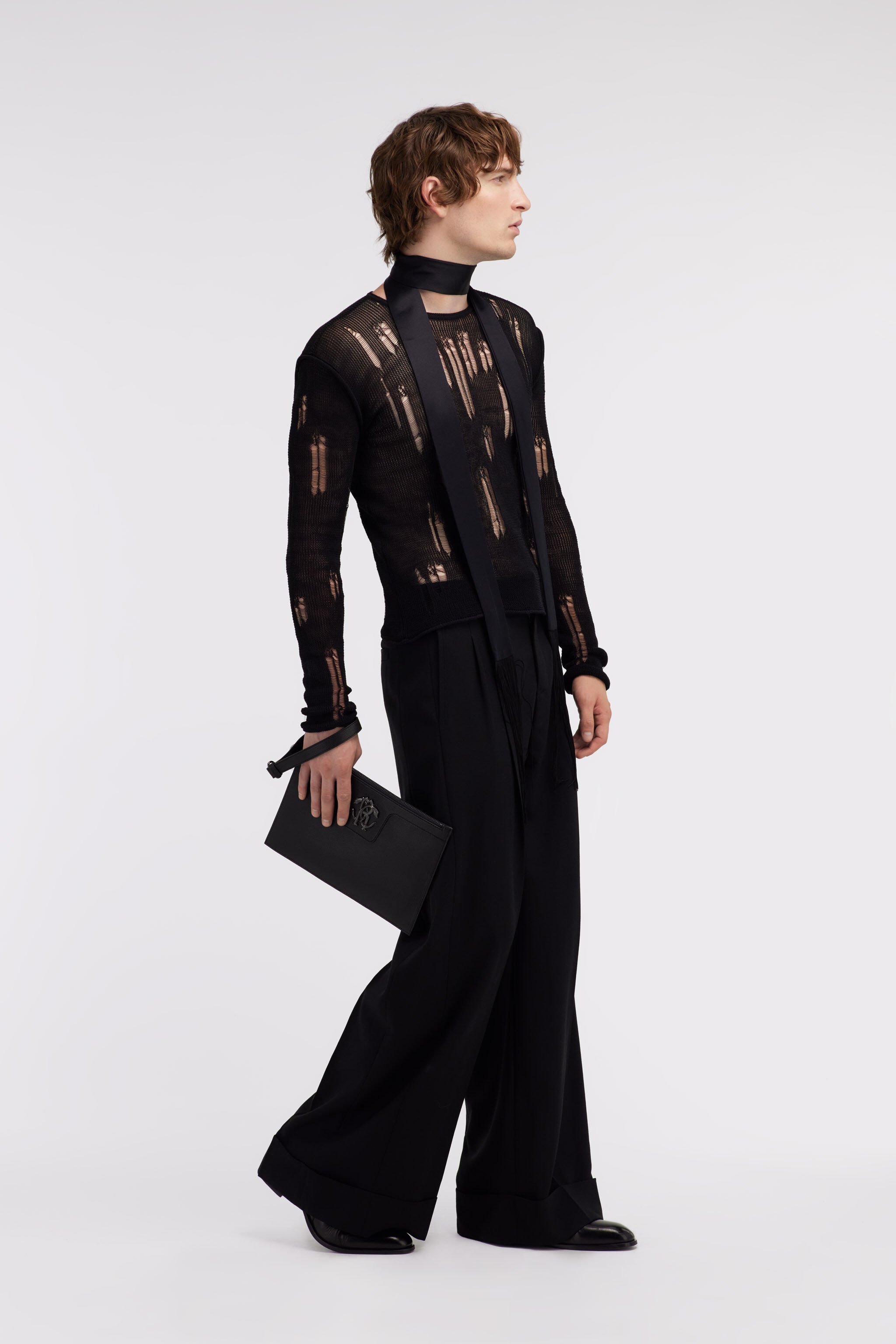 RC Knitwear with long sleeve Negro SRM611-MA016