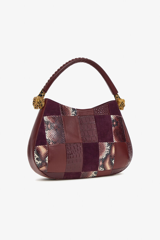 RC Patchwork Shoulder Bag Purple TKB022-PZP01