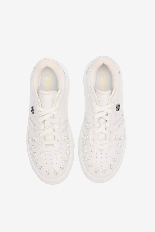 RC Sneakers With Embossed Inserts White UKS035-PZ590