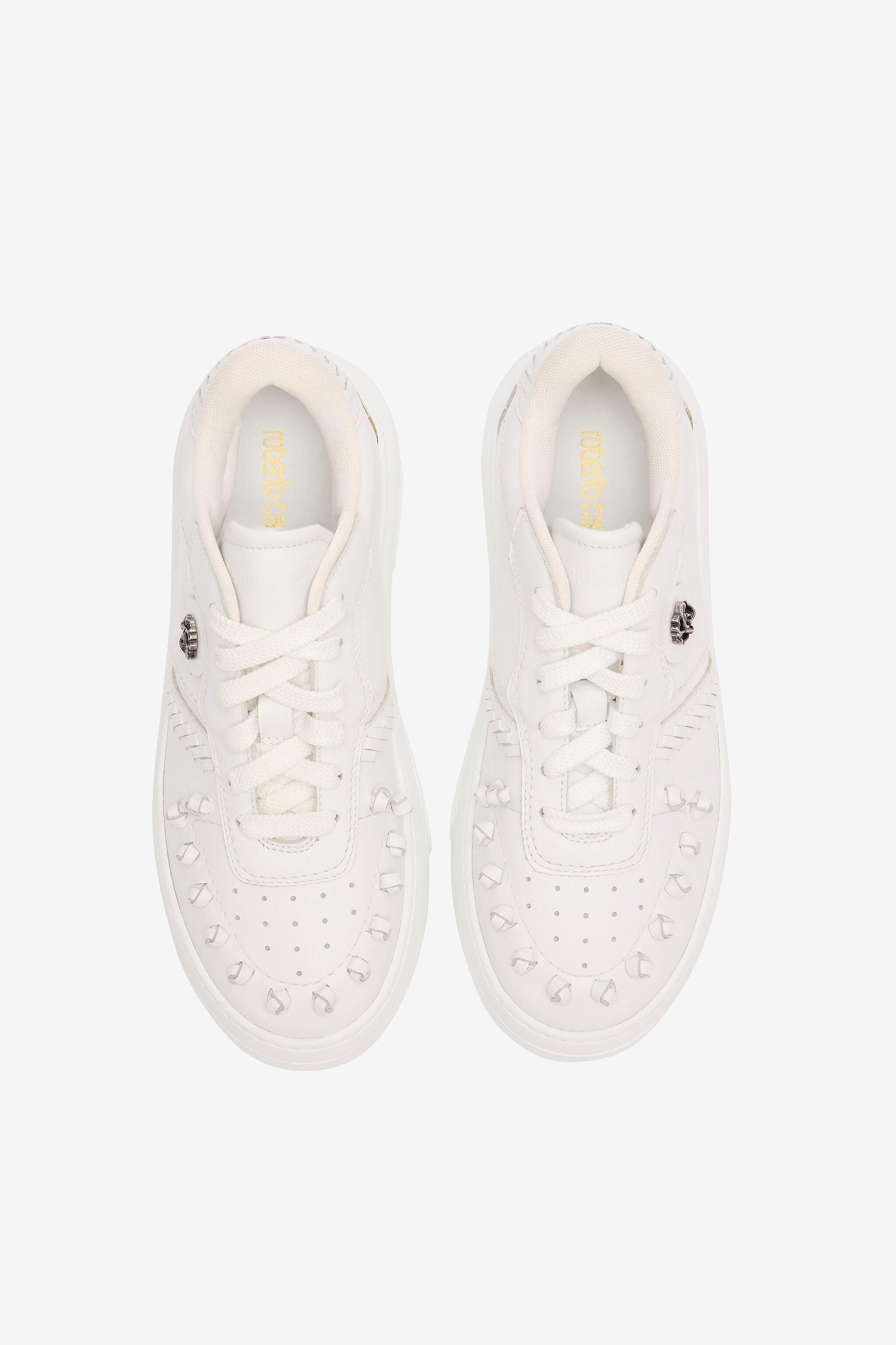 RC Sneakers With Embossed Inserts White UKS035-PZ590