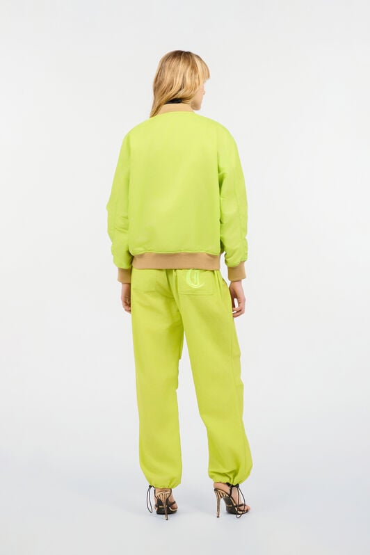 JC Bomber Jacket With JC Monogram JC Bomber Jacket With JC Monogram Light green UFT200-UF266