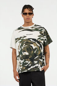 JC T-Shirt Imprimé Tiger Camu OFF WHITE VFT050-VF094