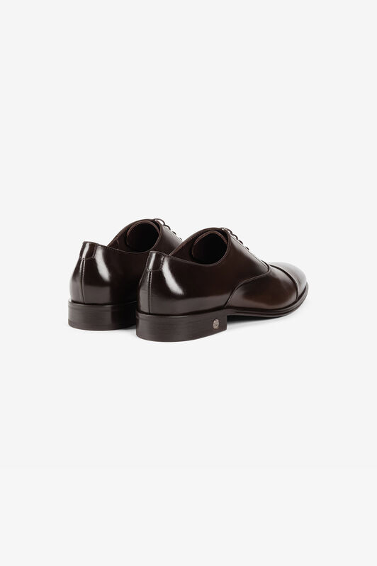 RC Logo-charm leather lace-up shoes RC Logo-charm leather lace-up shoes Dark brown QRS001-PZA84