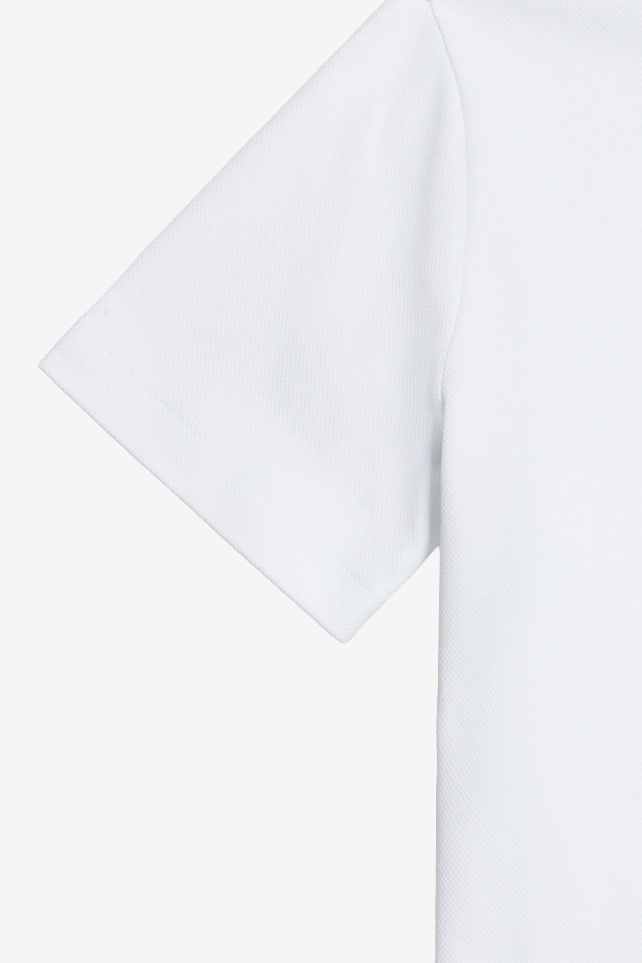 JU Weißes Baumwoll-Polohemd JU Weißes Baumwoll-Polohemd OPTICAL WHITE WJT61K-KB001