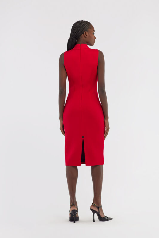 RC Sleeveless dress with RC Rot NOT10A-KU012