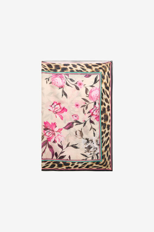 RC Fular Con Estampado De Flores Y Jaguar Skin MULTICOLOR POI00D-5IP90