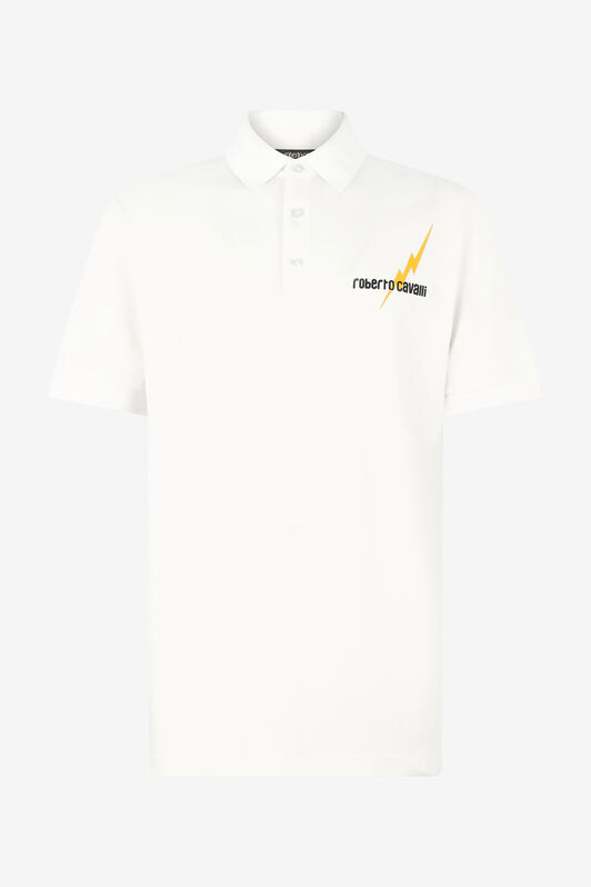 RC Poloshirt Mit Print Und Logo Weiß POT64D-KB001
