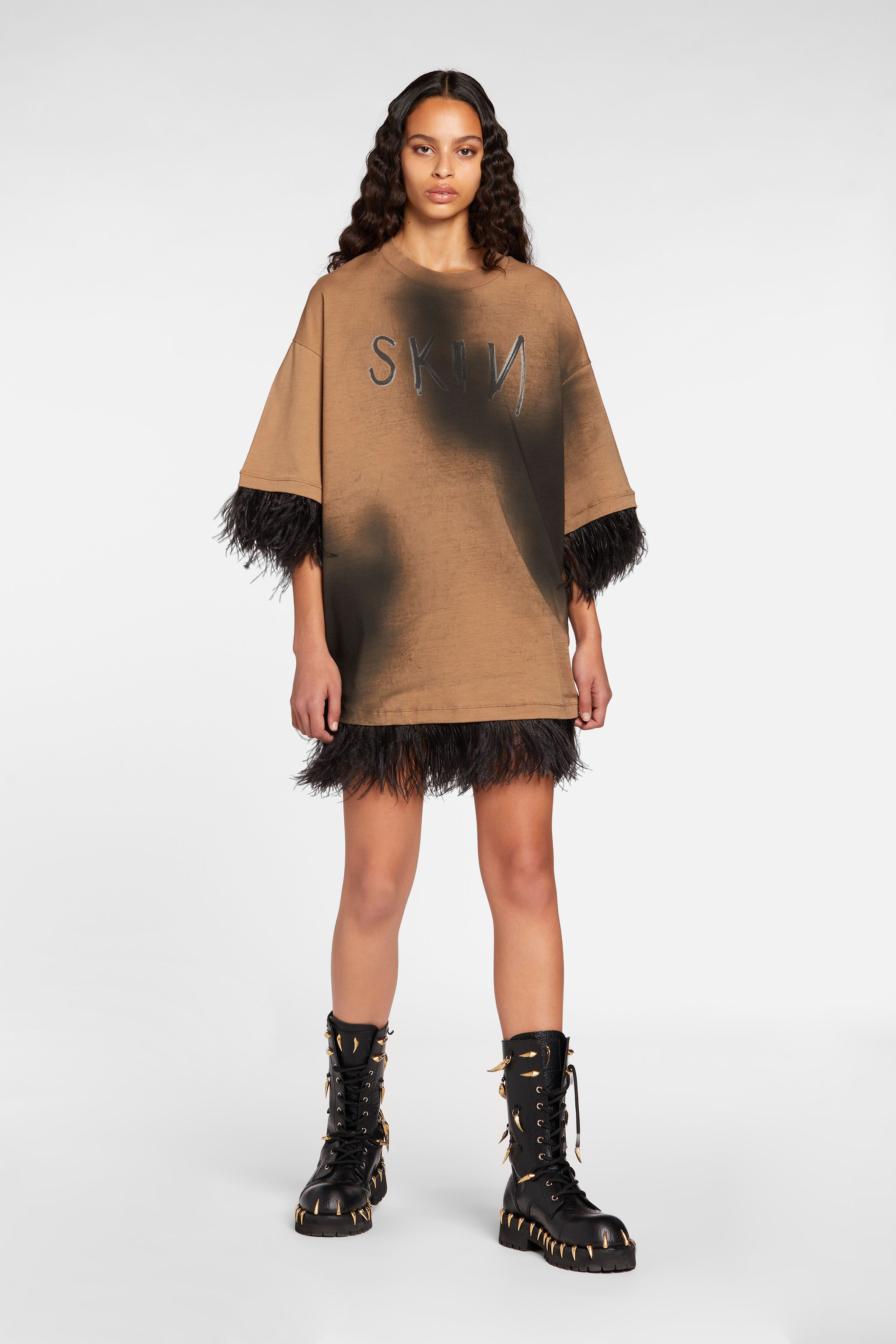 RC T-shirt Brown NQT62A-JD070