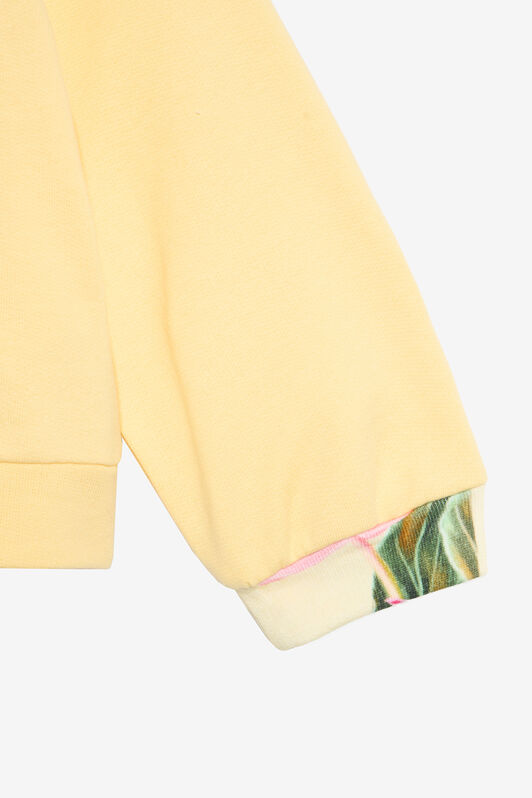 JU Yellow Sweatshirt with Tropical Print YELLOW VJT660-CF050